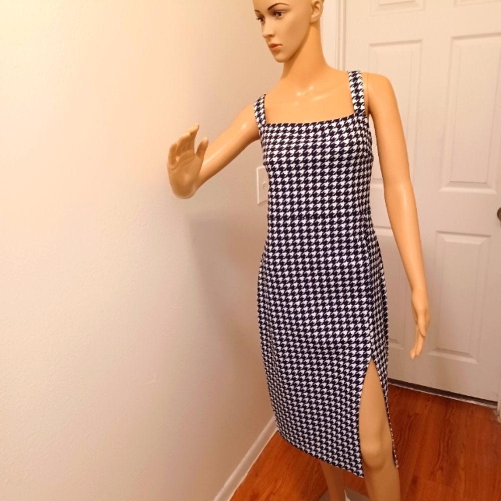 Shein black & white dress